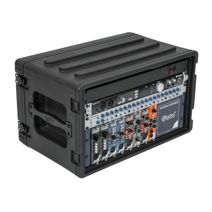 SKB rotatiegegoten 6U Shallow Rack