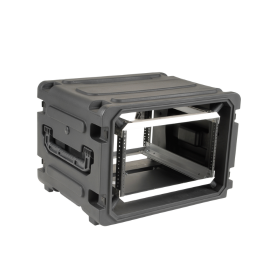 SKB - rSeries - 6U Rijdende Shock Rack - Zwart - 20-inch diep - met Wielen