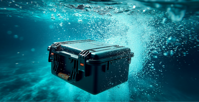 HUSK IP67 koffer onder water