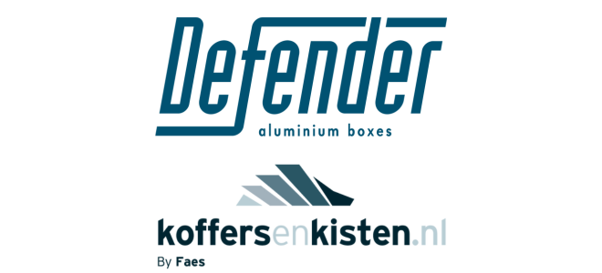 Logo's Defender en koffersenkisten.nl