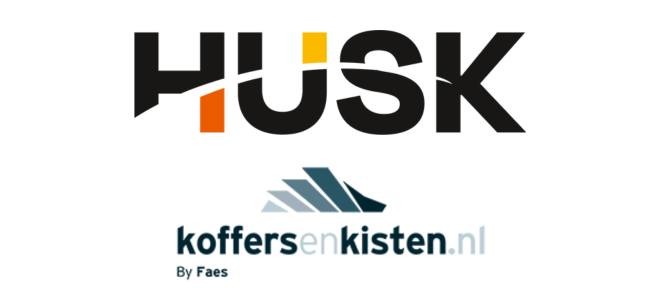 Logo's HUSK en koffersenkisten.nl