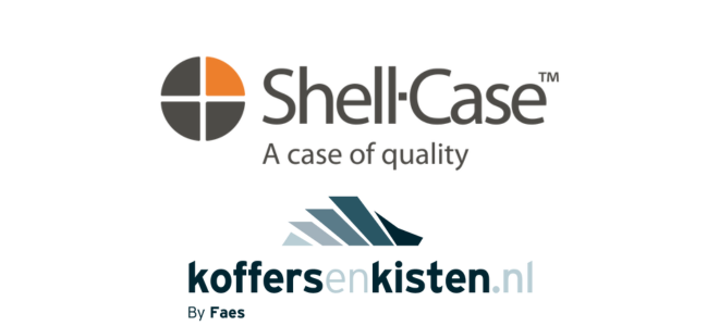 Logo's Shell Case en koffersenkisten.nl