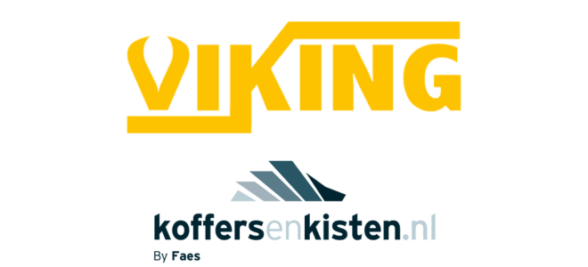 Logo's van Viking en koffersenkisten.nl