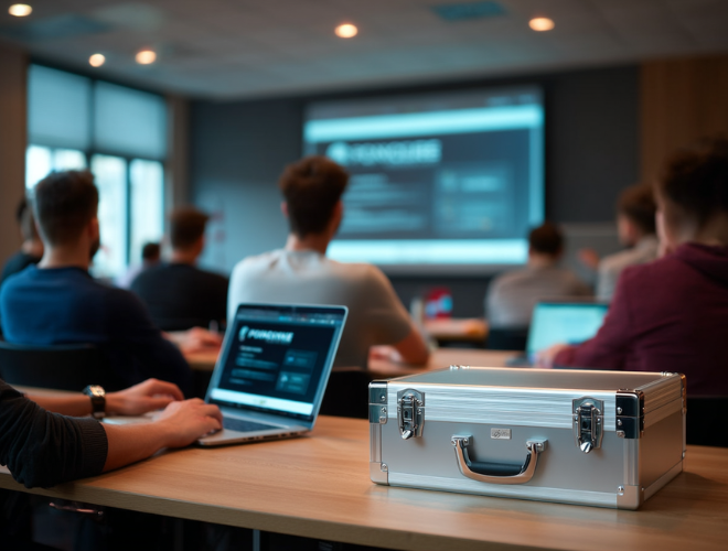 Mio trainingskoffer tijdens technische opleiding