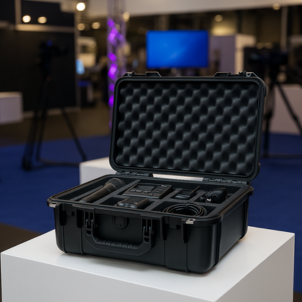 SKB presentatie­koffer met schuiminterieur voor professionele demonstraties