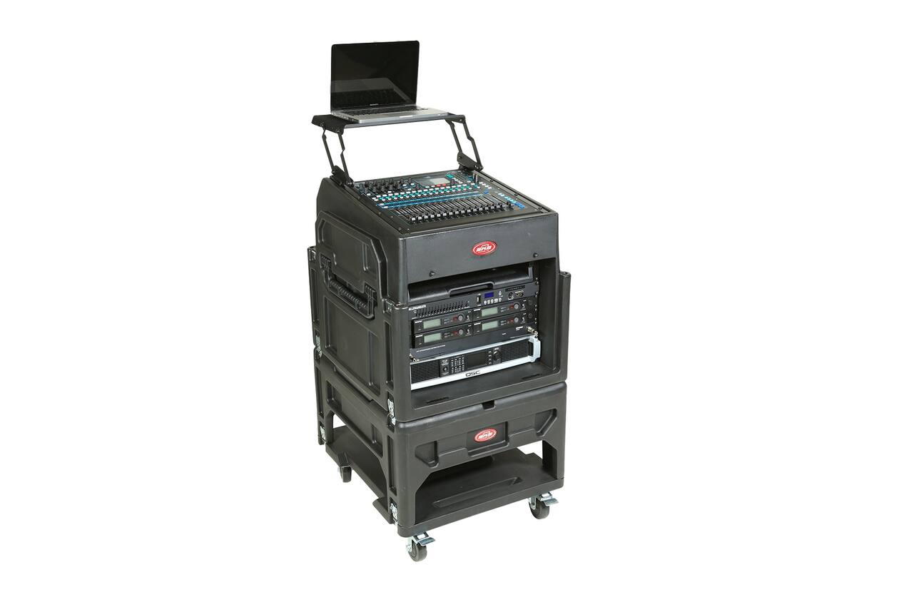 SKB - 123 cm A/V Plank voor 8U+ Schuine Top Racks
