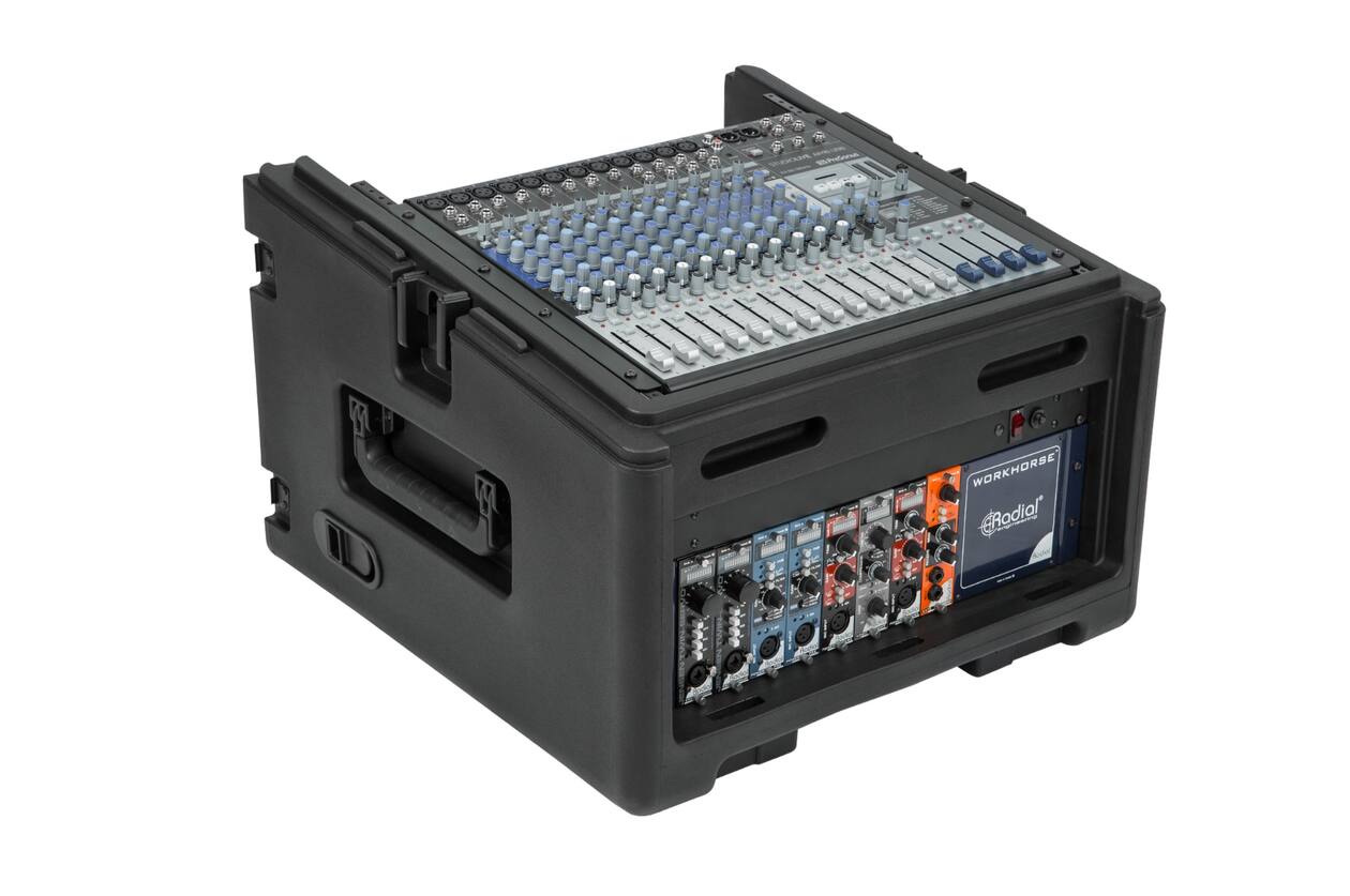 SKB - Compact Rack - 10U Top Rack & 4U Voor Rack - met Wielen