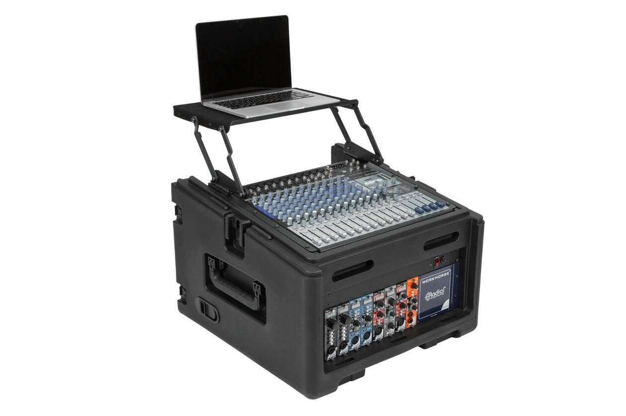 SKB - Compact Rack - 10U Top Rack & 4U Voor Rack - met Wielen
