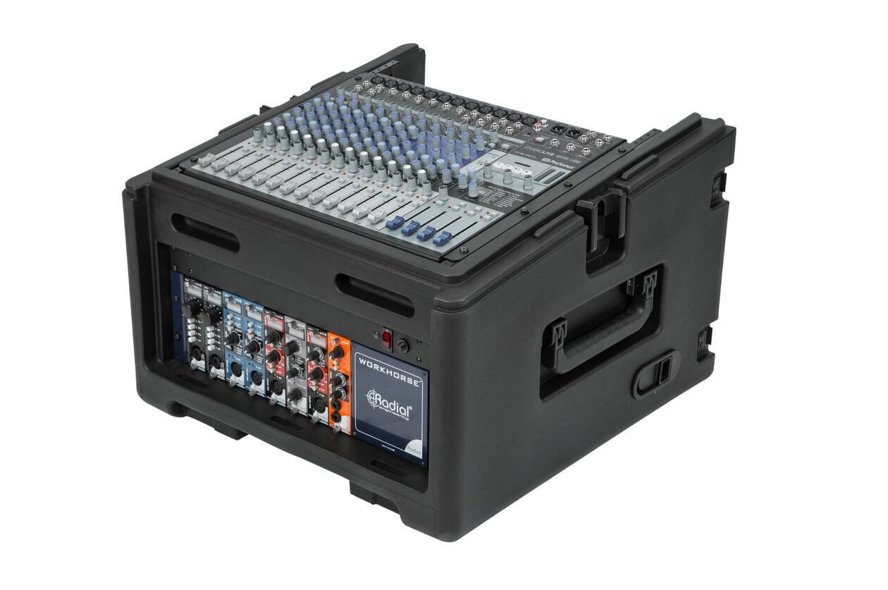 SKB - Compact Rack - 10U Top Rack & 4U Voor Rack - met Wielen