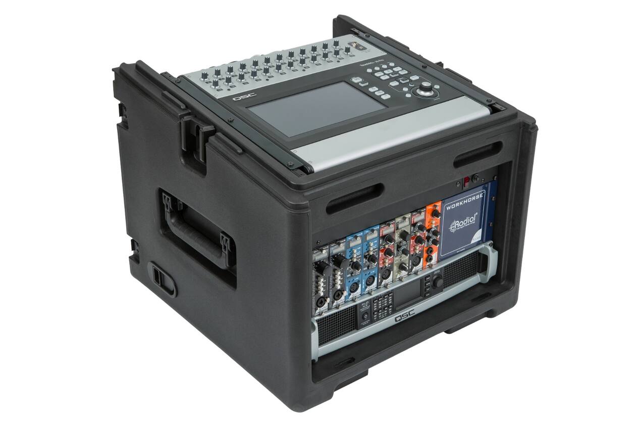 SKB - Compact Rack - 10U Top Rack & 6U Voor Rack - met Wielen