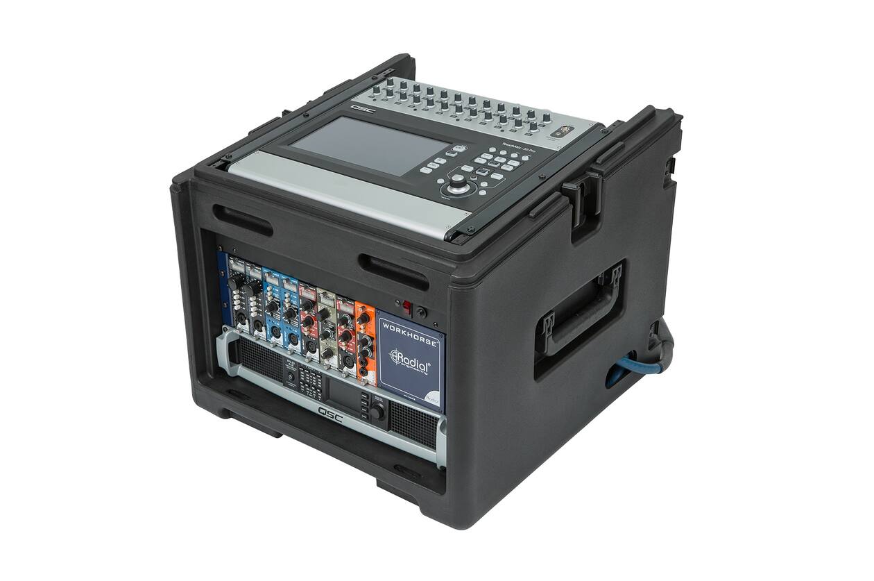 SKB - Compact Rack - 10U Top Rack & 6U Voor Rack - met Wielen
