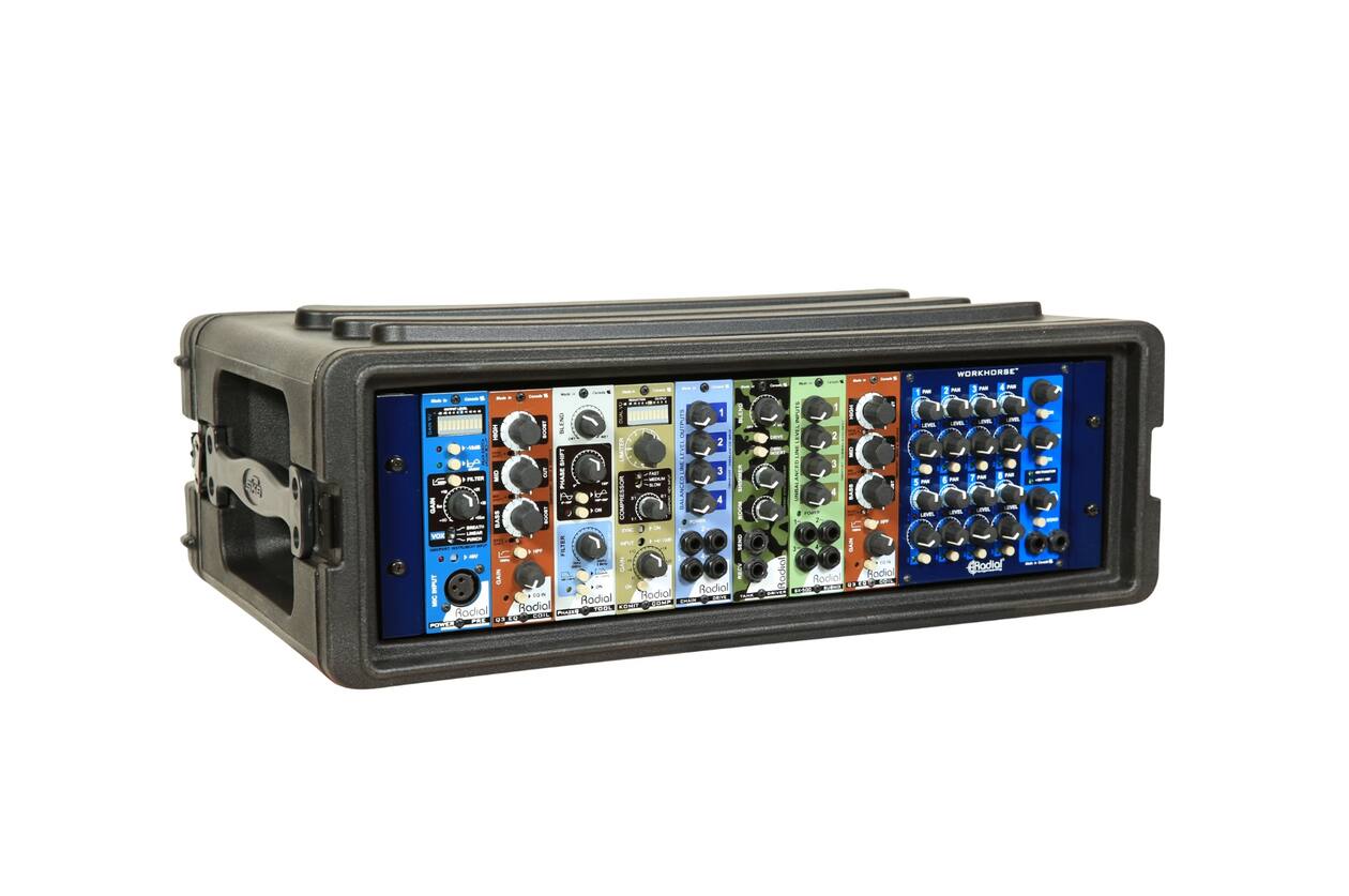 SKB - rSeries - 3U Shallow Rack - met Stalen Rails - 10,7-inch diep