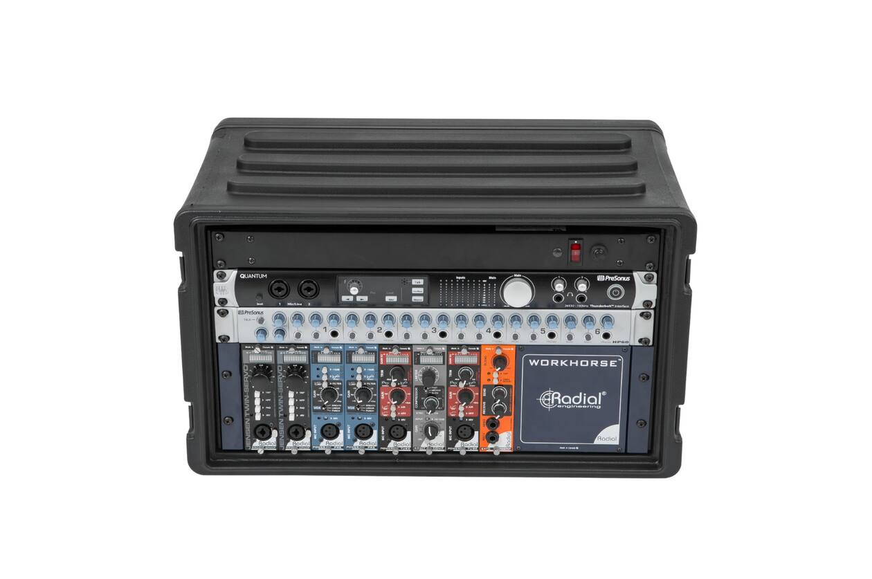 SKB - rSeries - 6U Shallow Rack met Stalen Rails - 10,7-inch diep