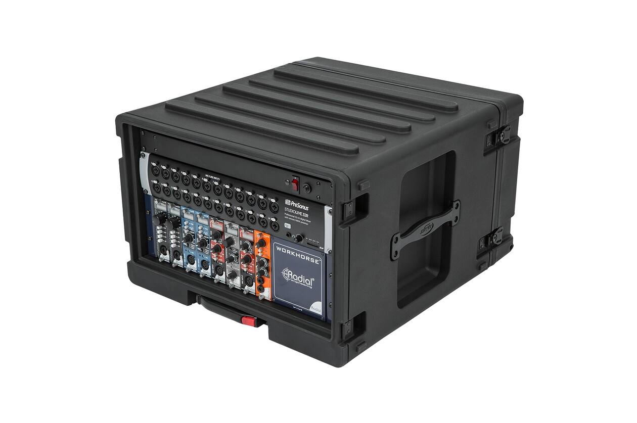 SKB - rSeries - 6U Space Roto-Molded Rack - met Wielen