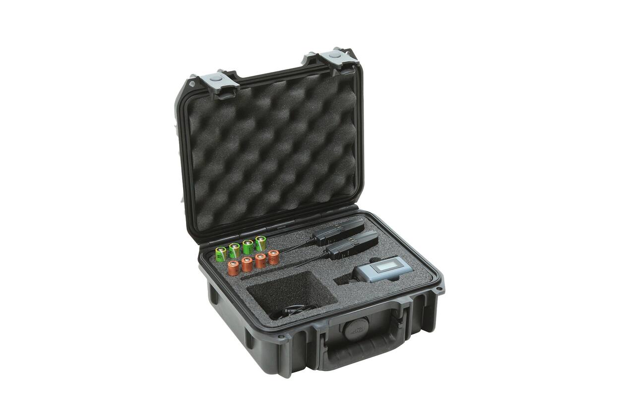 SKB - iSeries 0907-4 - Waterdichte Koffer - Zwart - Sennheiser SW Microfoon Inlay