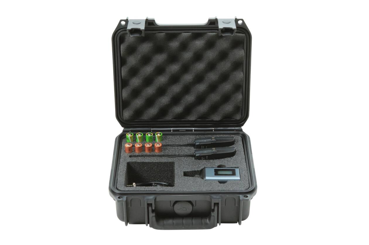 SKB - iSeries 0907-4 - Waterdichte Koffer - Zwart - Sennheiser SW Microfoon Inlay