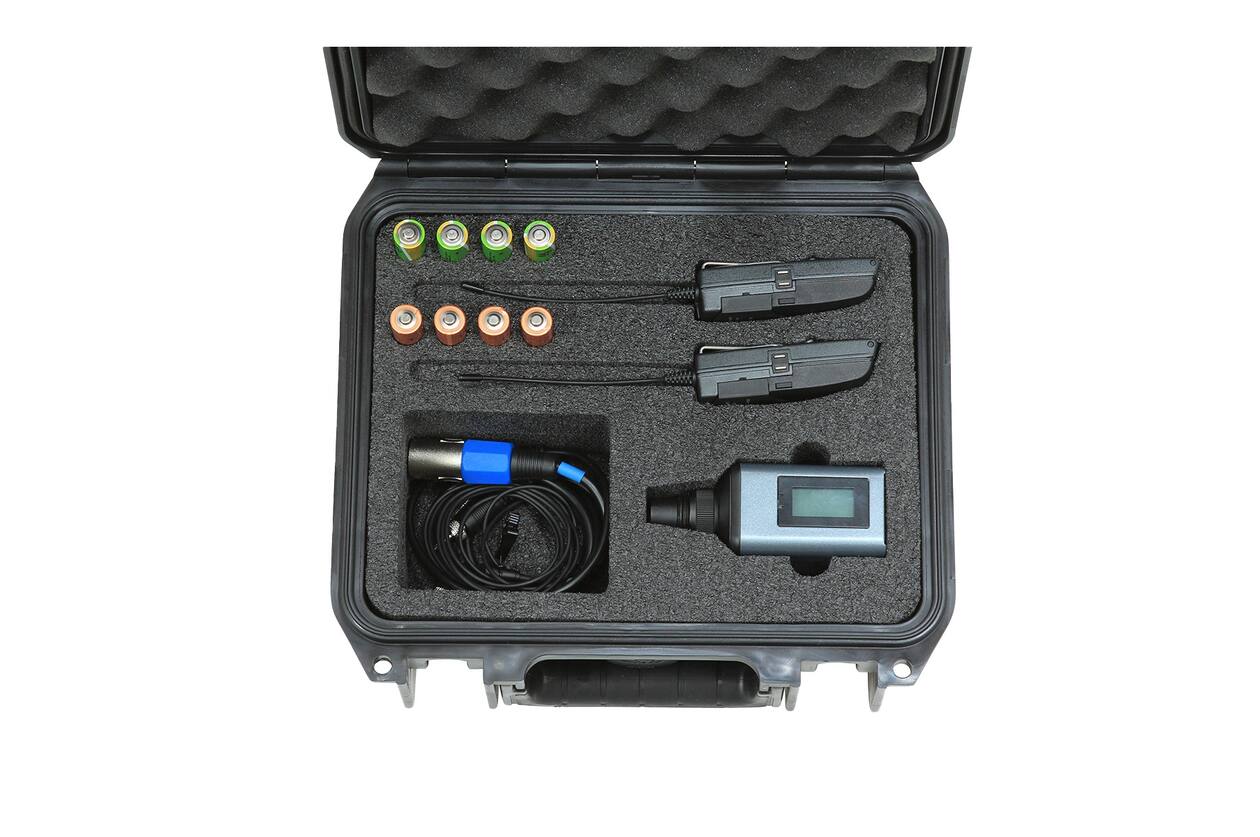 SKB - iSeries 0907-4 - Waterdichte Koffer - Zwart - Sennheiser SW Microfoon Inlay