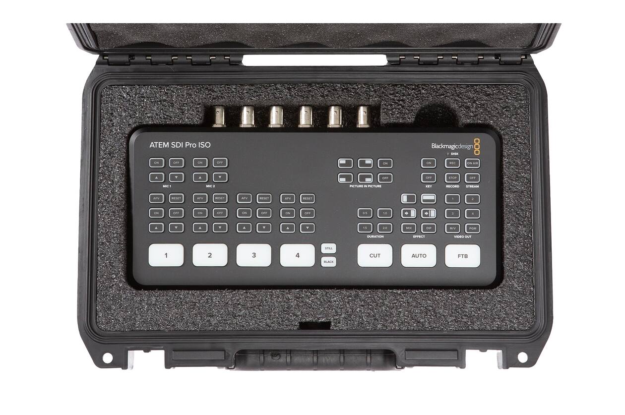 SKB - iSeries 1006-3 - Waterdichte Koffer - Zwart - ATEM Mini Pro Switcher Inlay