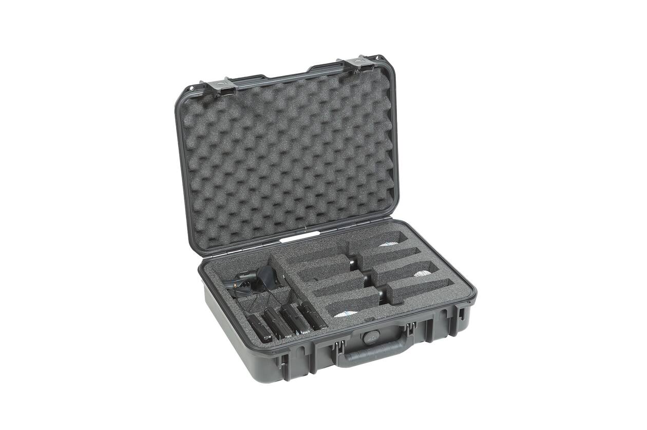 SKB - iSeries 1813-5 - Waterdichte Koffer - Zwart - Vier Draadloze Microfoons Inlay