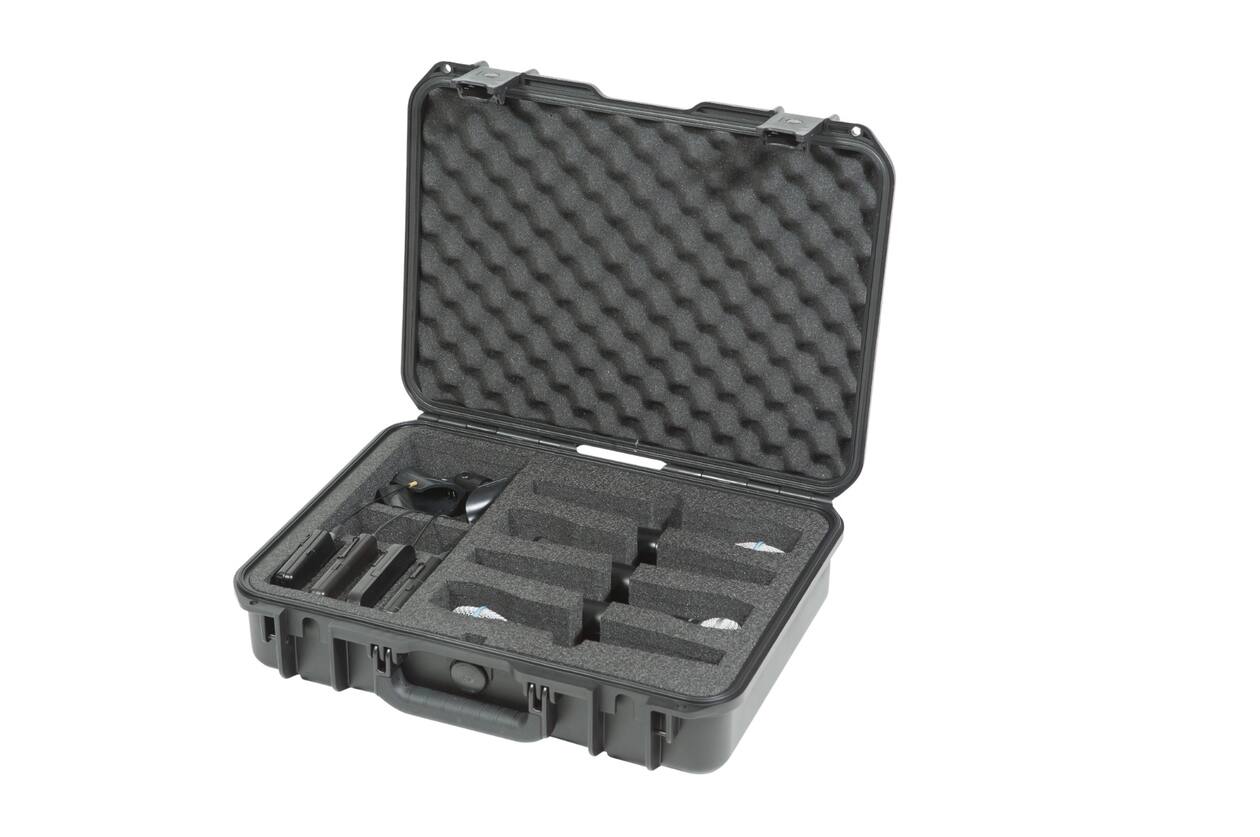 SKB - iSeries 1813-5 - Waterdichte Koffer - Zwart - Vier Draadloze Microfoons Inlay