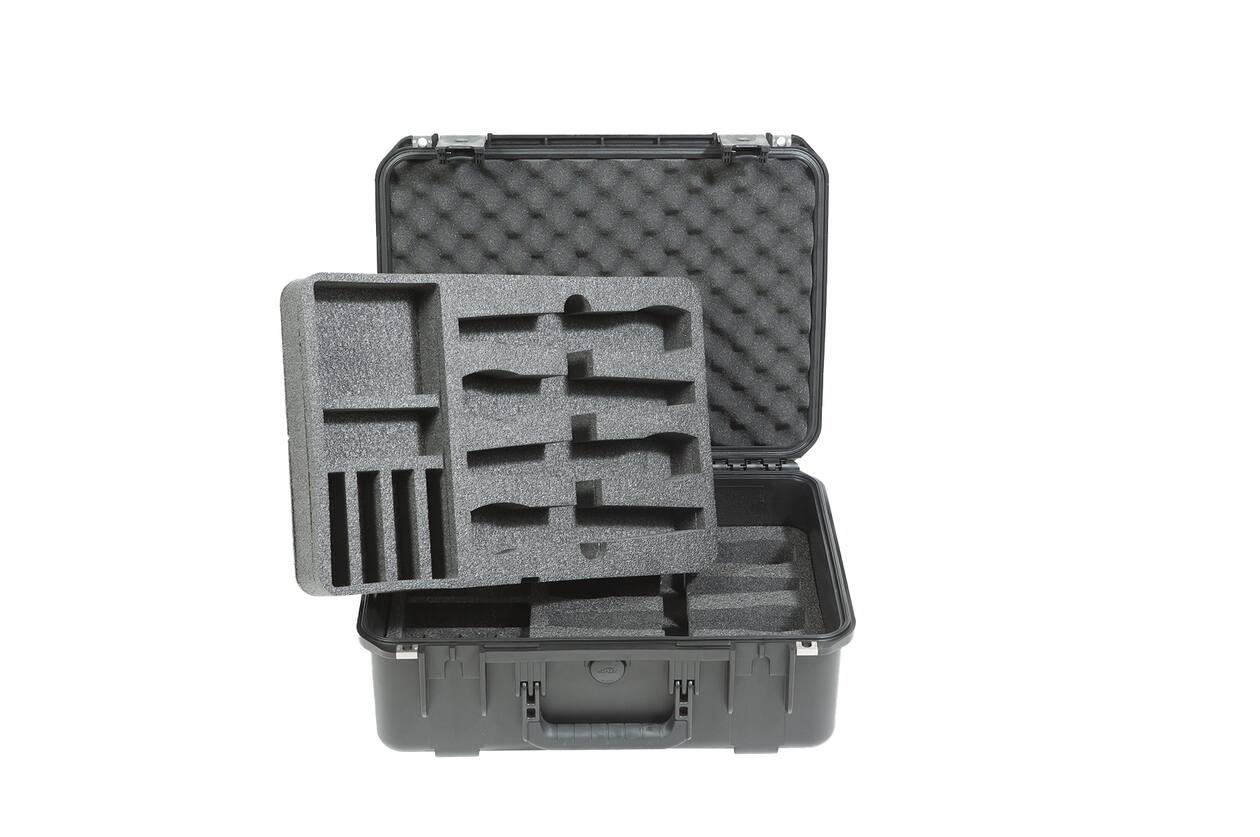 SKB - iSeries 3i-1813-7 - Waterdichte Koffer - Zwart - Acht Draadloze Microfoons Inlay