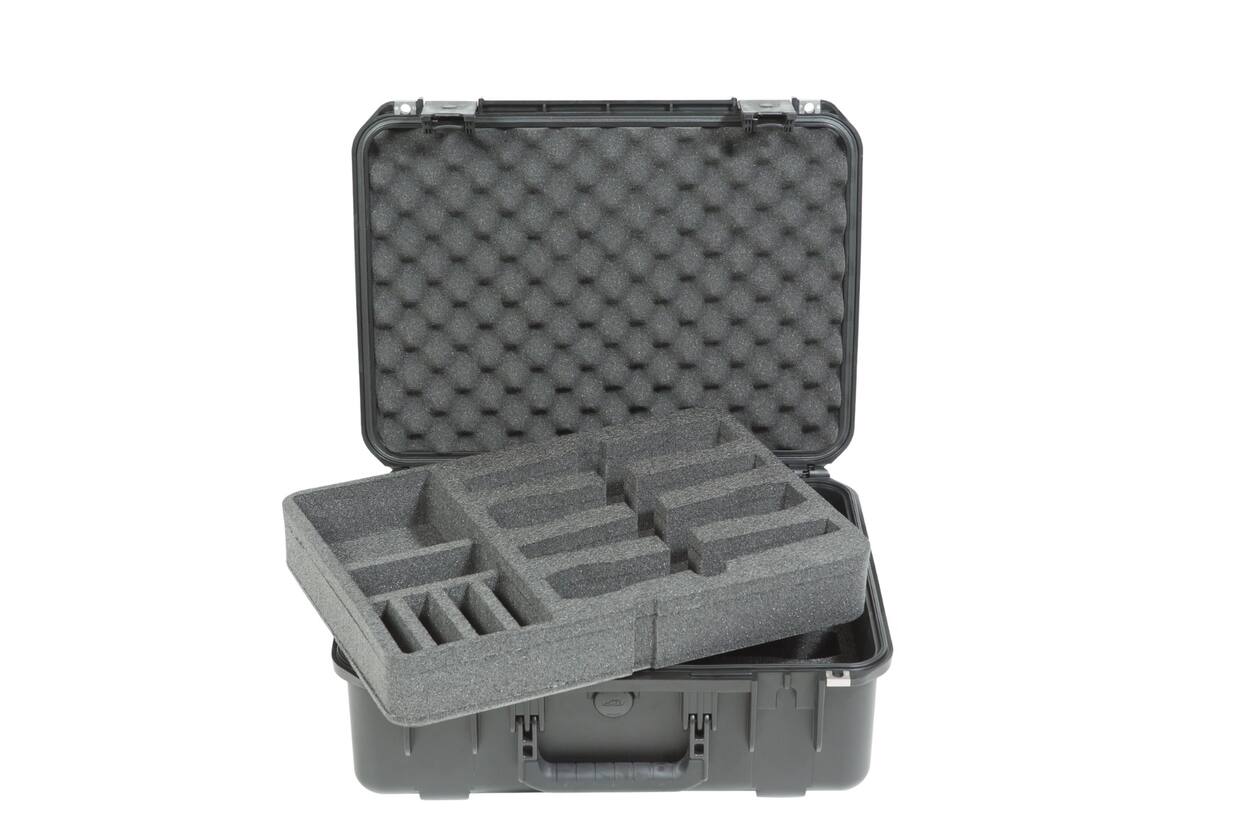 SKB - iSeries 3i-1813-7 - Waterdichte Koffer - Zwart - Acht Draadloze Microfoons Inlay