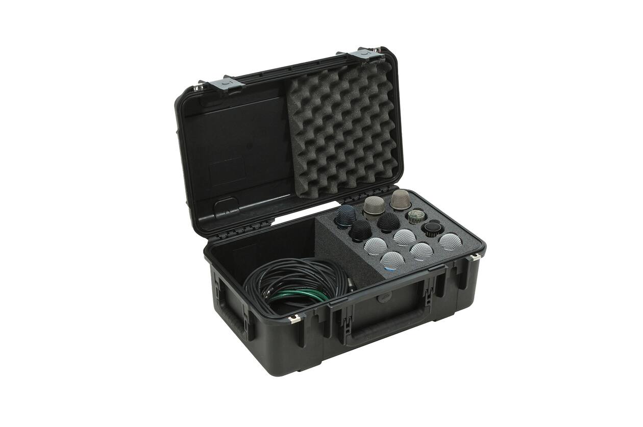 SKB - iSeries 3i-2011-8 - Waterdichte Koffer - Zwart - Twaalf Microfoons Inlay