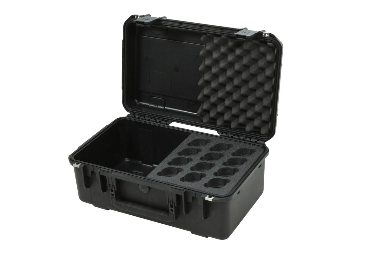 SKB - iSeries 3i-2011-8 - Waterdichte Koffer - Zwart - Twaalf Microfoons Inlay