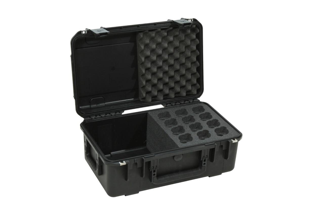 SKB - iSeries 3i-2011-8 - Waterdichte Koffer - Zwart - Twaalf Microfoons Inlay