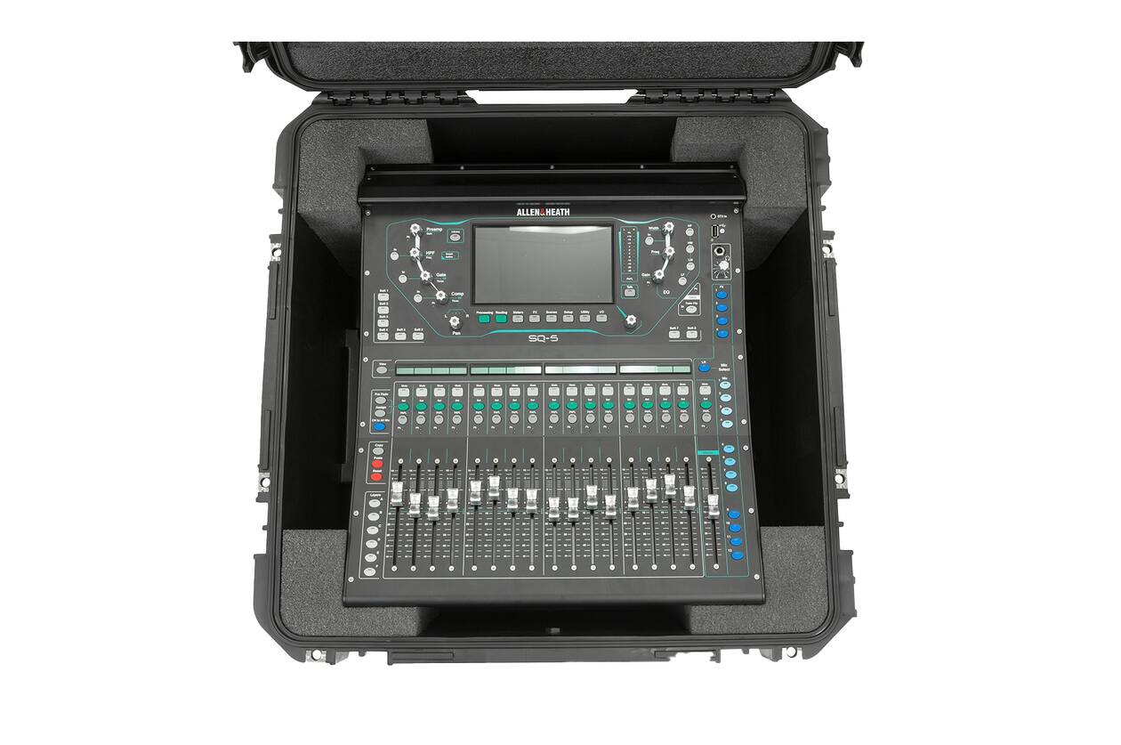 SKB - iSeries 3i-2222-12 - Waterdichte Koffer - Zwart - Allen & Heath SQ5 Mixer Inlay