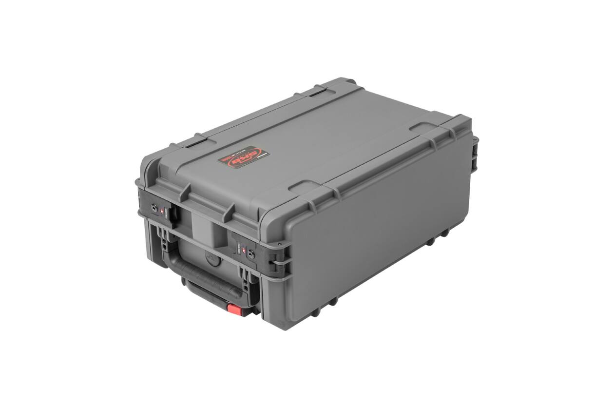 SKB - Donkergrijze 4U - Injectiegegoten 11-inch diepe Rack - met Wielen en Handvat