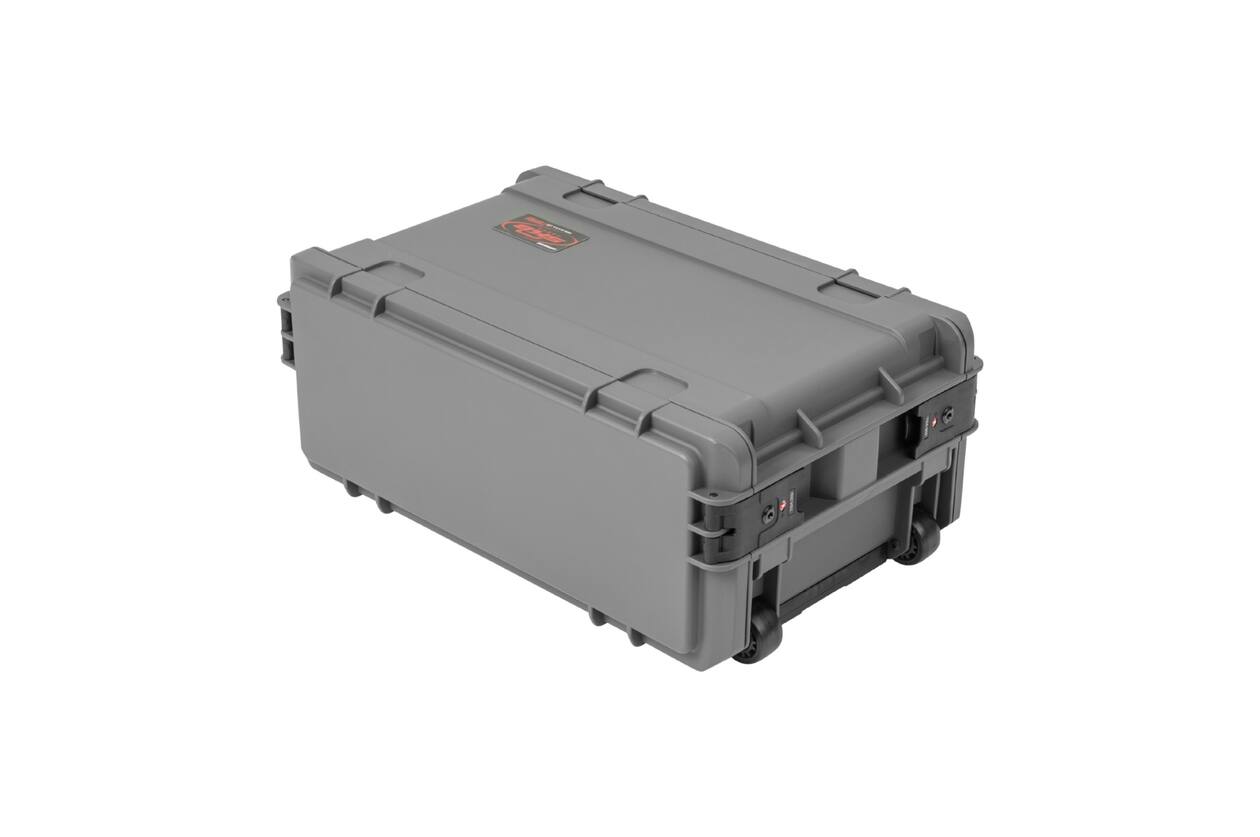 SKB - Donkergrijze 4U - Injectiegegoten 11-inch diepe Rack - met Wielen en Handvat
