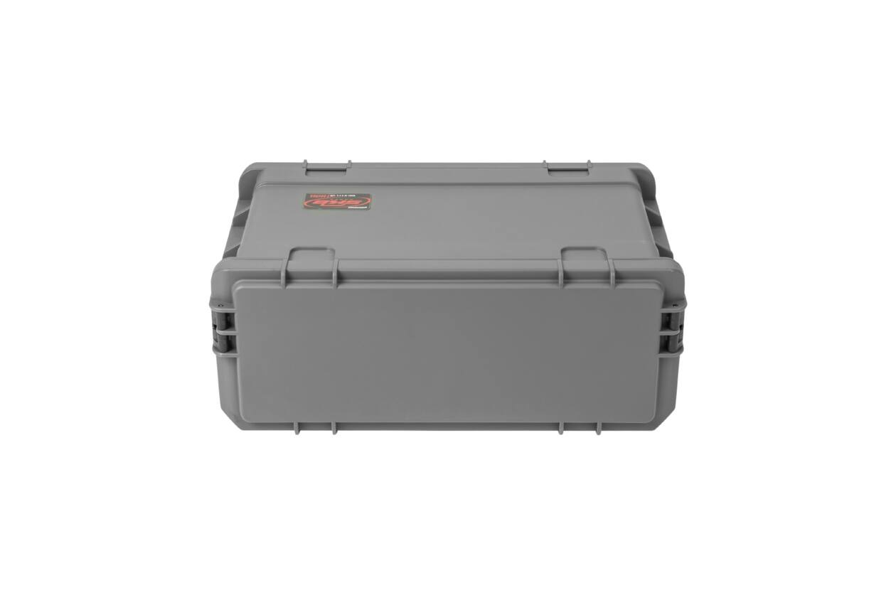 SKB - Donkergrijze 4U - Injectiegegoten 11-inch diepe Rack - met Wielen en Handvat