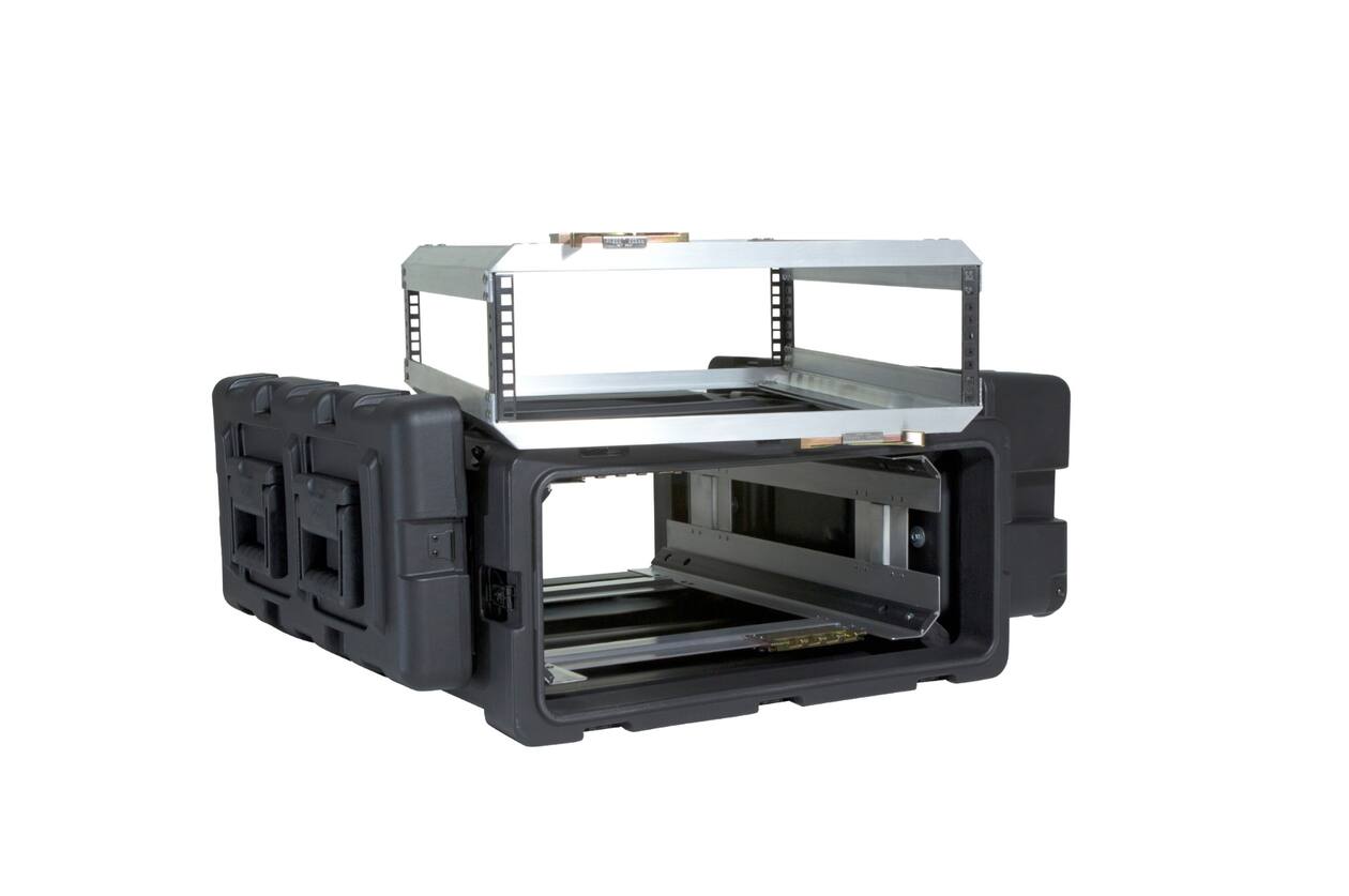 SKB - 3RR Series - 3U Verwijderbare Shock Rack - Zwart - 24-inch diep