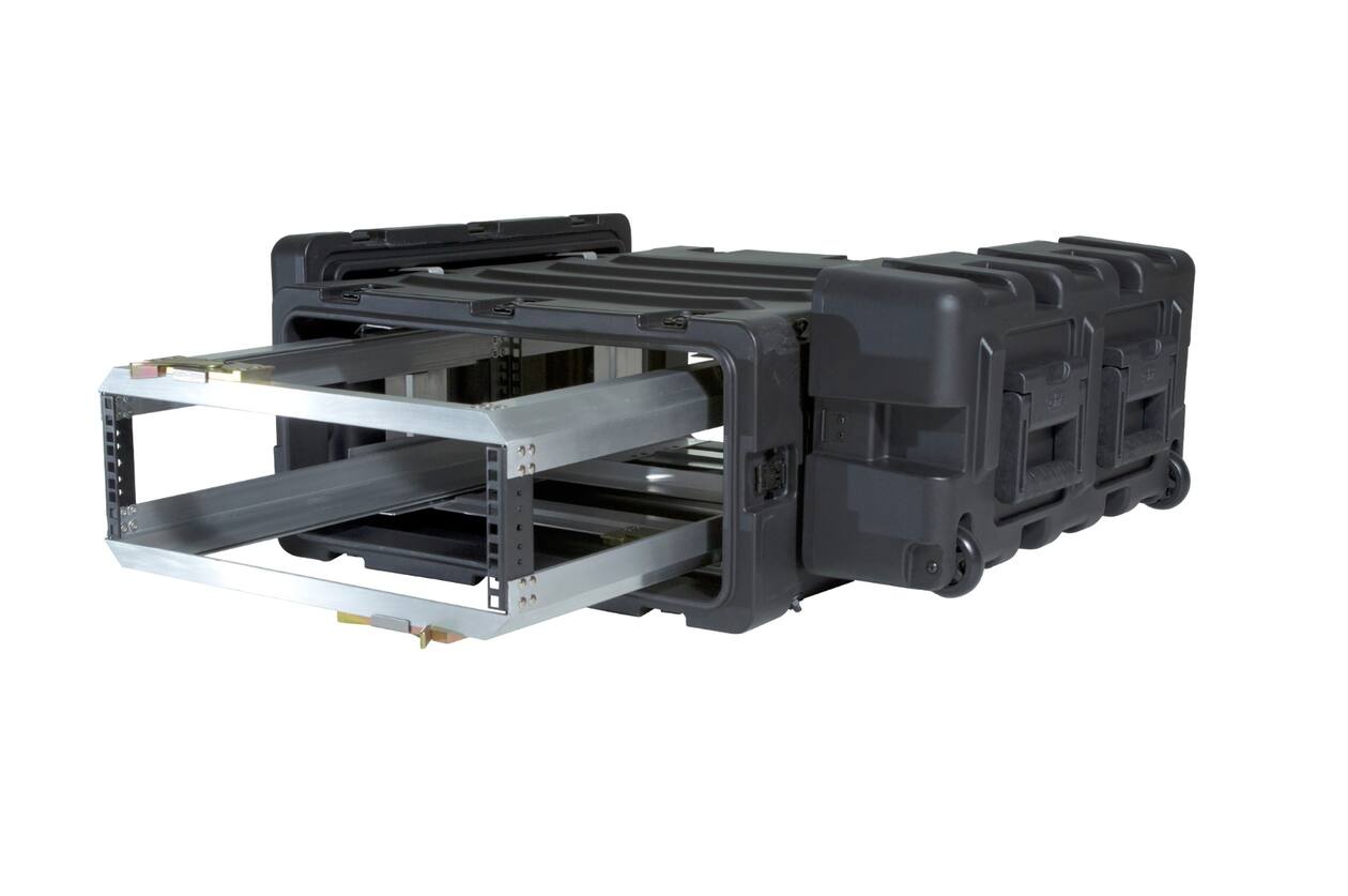 SKB - 3RR Series - 3U Verwijderbare Shock Rack - Zwart - 24-inch diep