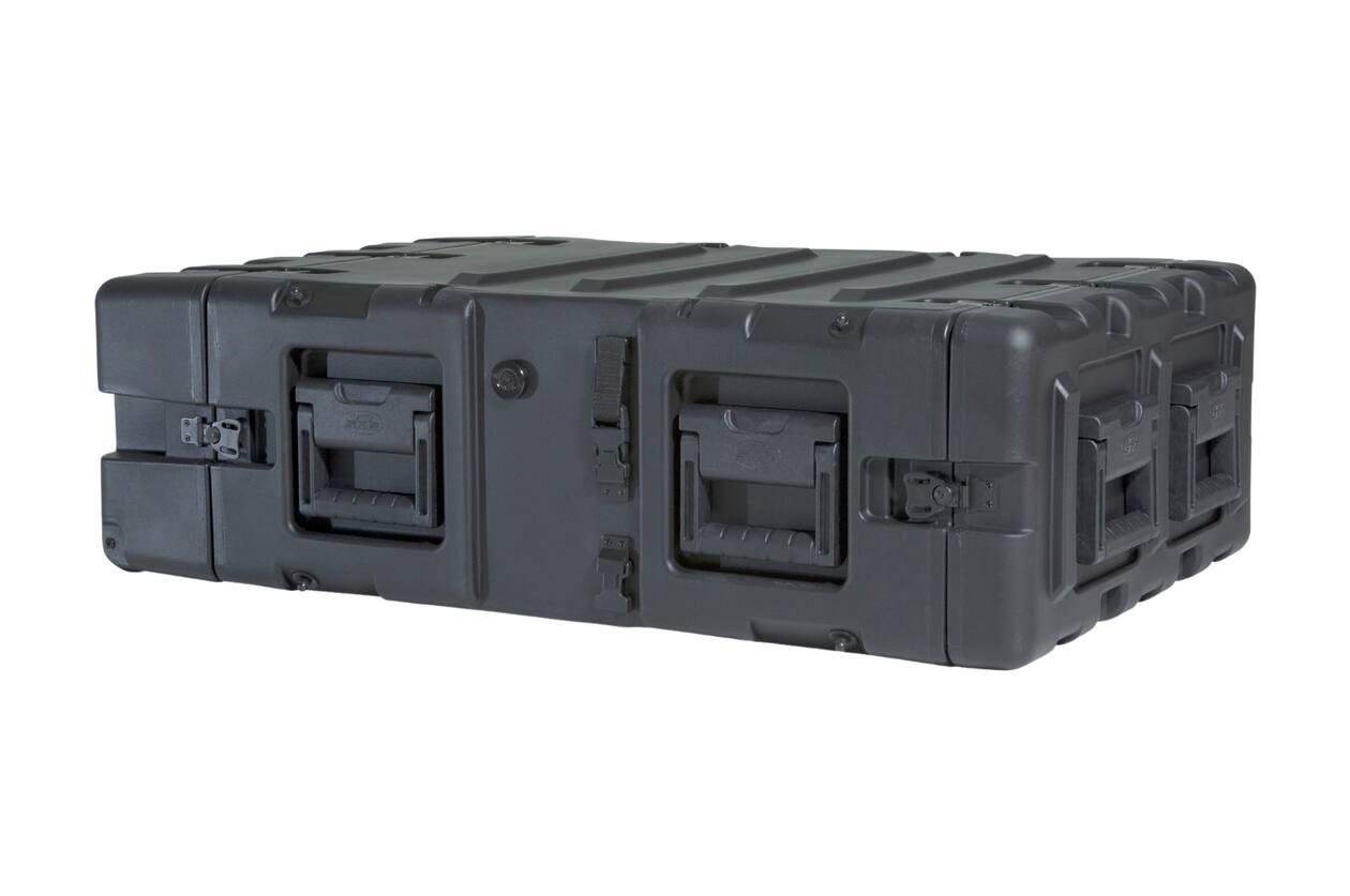 SKB - 3RR Series - 3U Verwijderbare Shock Rack - Zwart - 24-inch diep