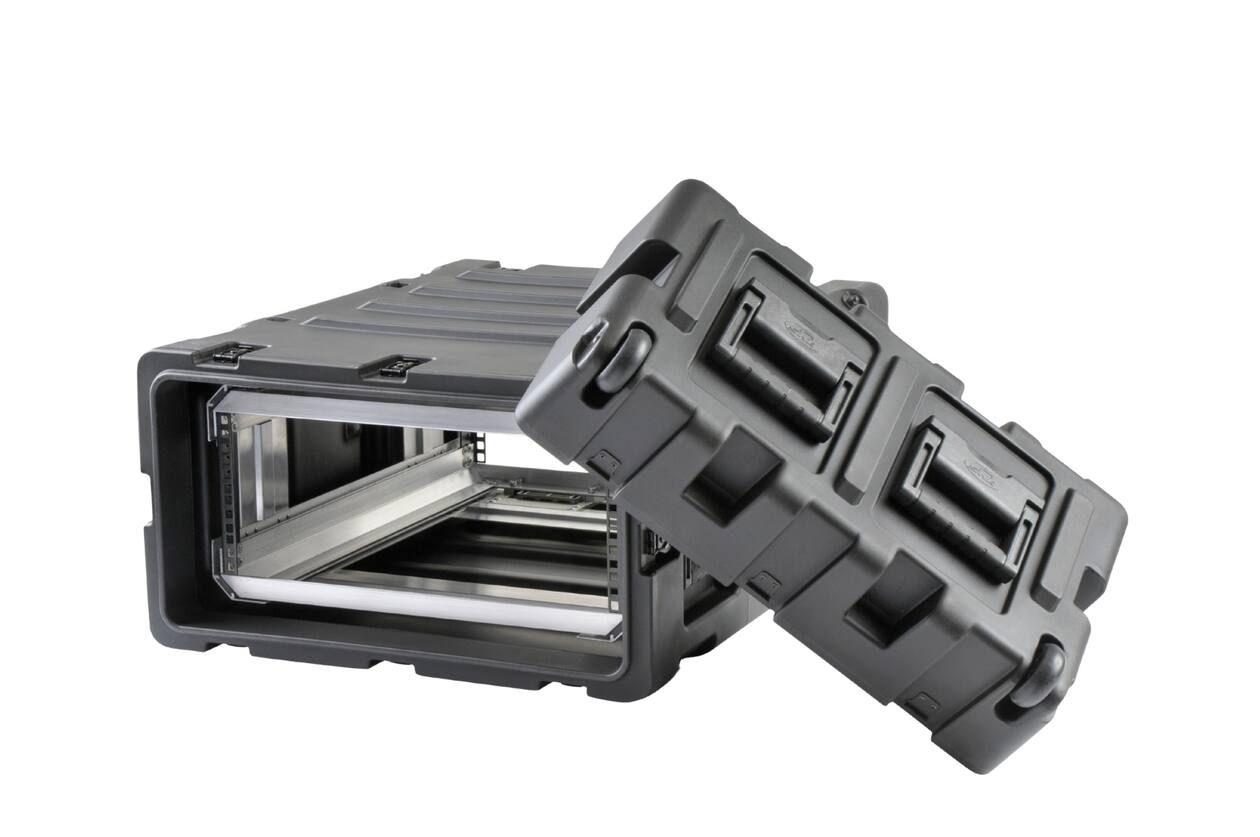 SKB - 3RR Series - 4U Verwijderbare Shock Rack - Zwart - 24-inch diep