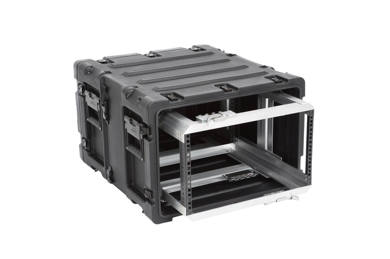 SKB - 3RR Series - 6U Verwijderbare Shock Rack - Zwart - 20-inch diep