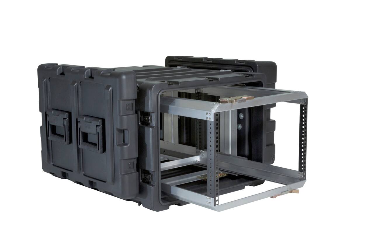 SKB - 3RR Series - 7U Verwijderbare Shock Rack - Zwart - 24-inch diep