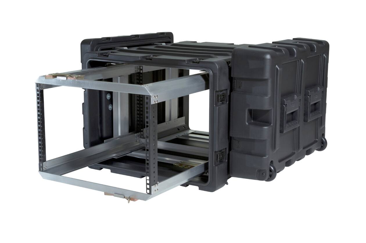 SKB - 3RR Series - 7U Verwijderbare Shock Rack - Zwart - 24-inch diep