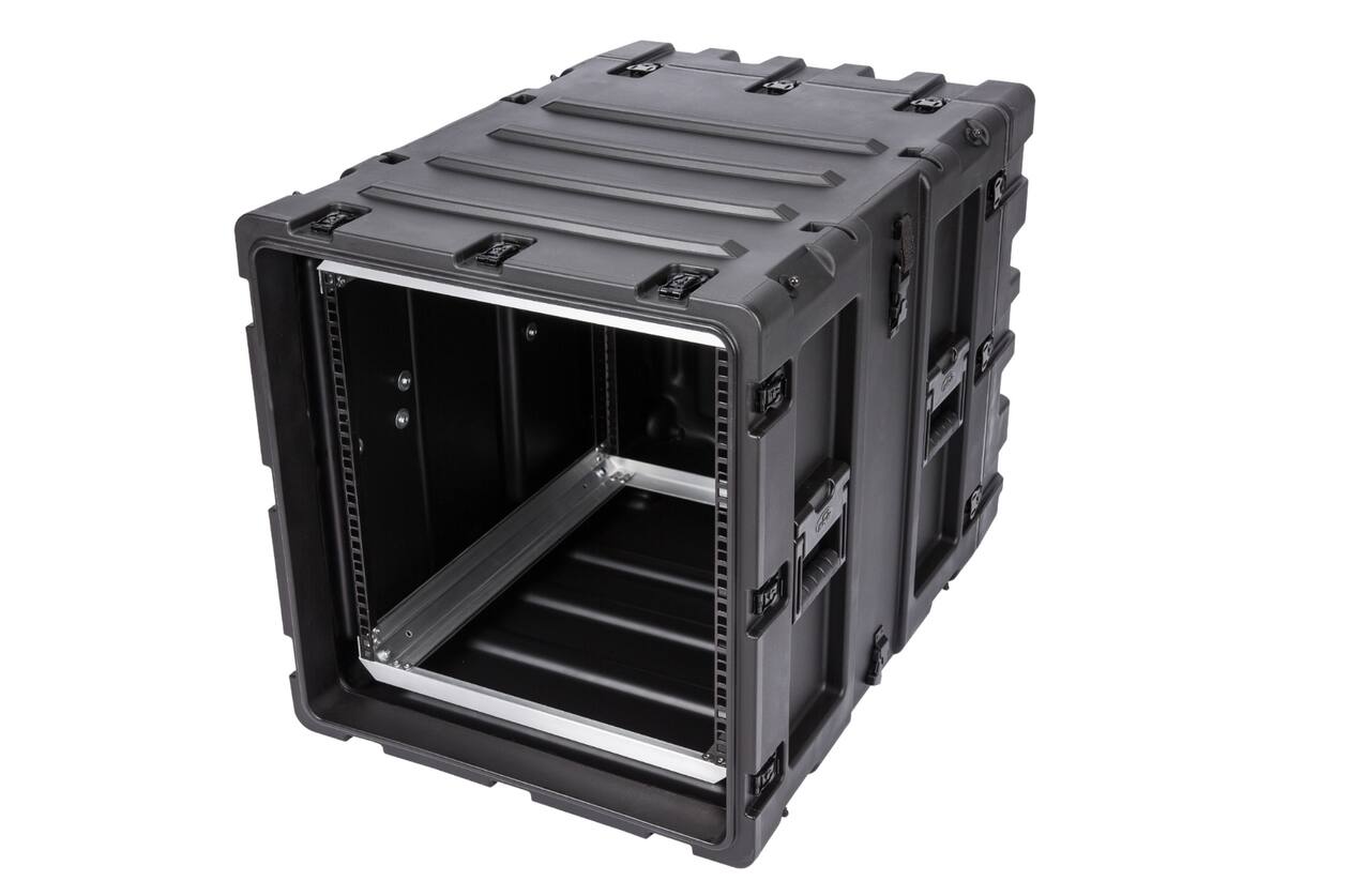 SKB - 3RS Series - 11U Niet-Verwijderbare Shock Rack - Zwart - 24-inch diep