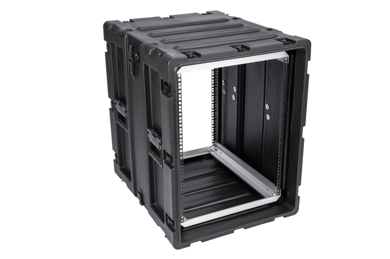 SKB - 3RS Series - 14U Niet-Verwijderbare Shock Rack - Zwart - 24-inch diep