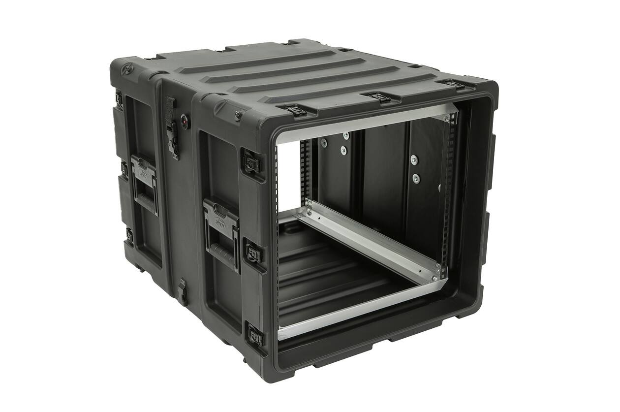 SKB - 3RS Series - 9U Niet-Verwijderbare Shock Rack - Zwart - 24-inch diep