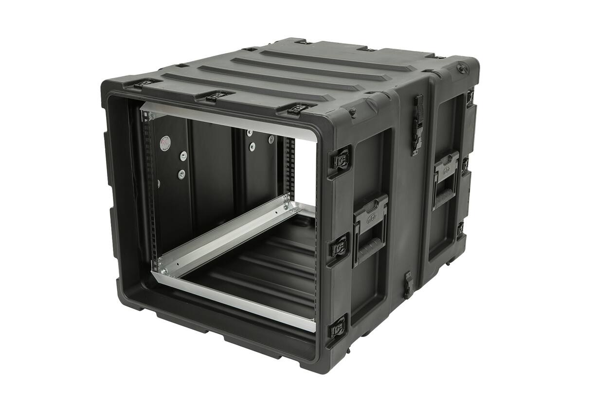SKB - 3RS Series - 9U Niet-Verwijderbare Shock Rack - Zwart - 24-inch diep