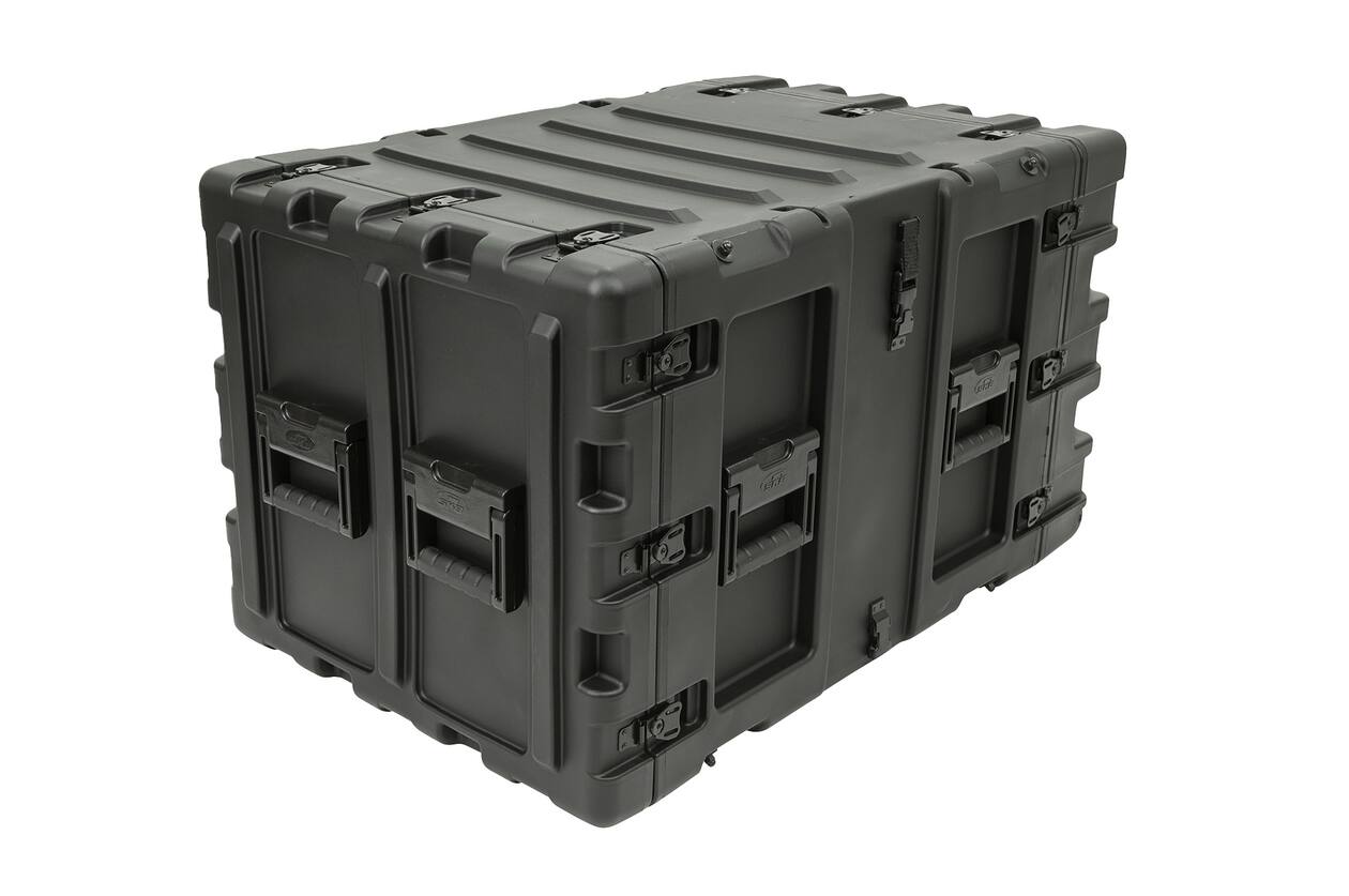 SKB - 3RS Series - 9U Niet-Verwijderbare Shock Rack - Zwart - 24-inch diep
