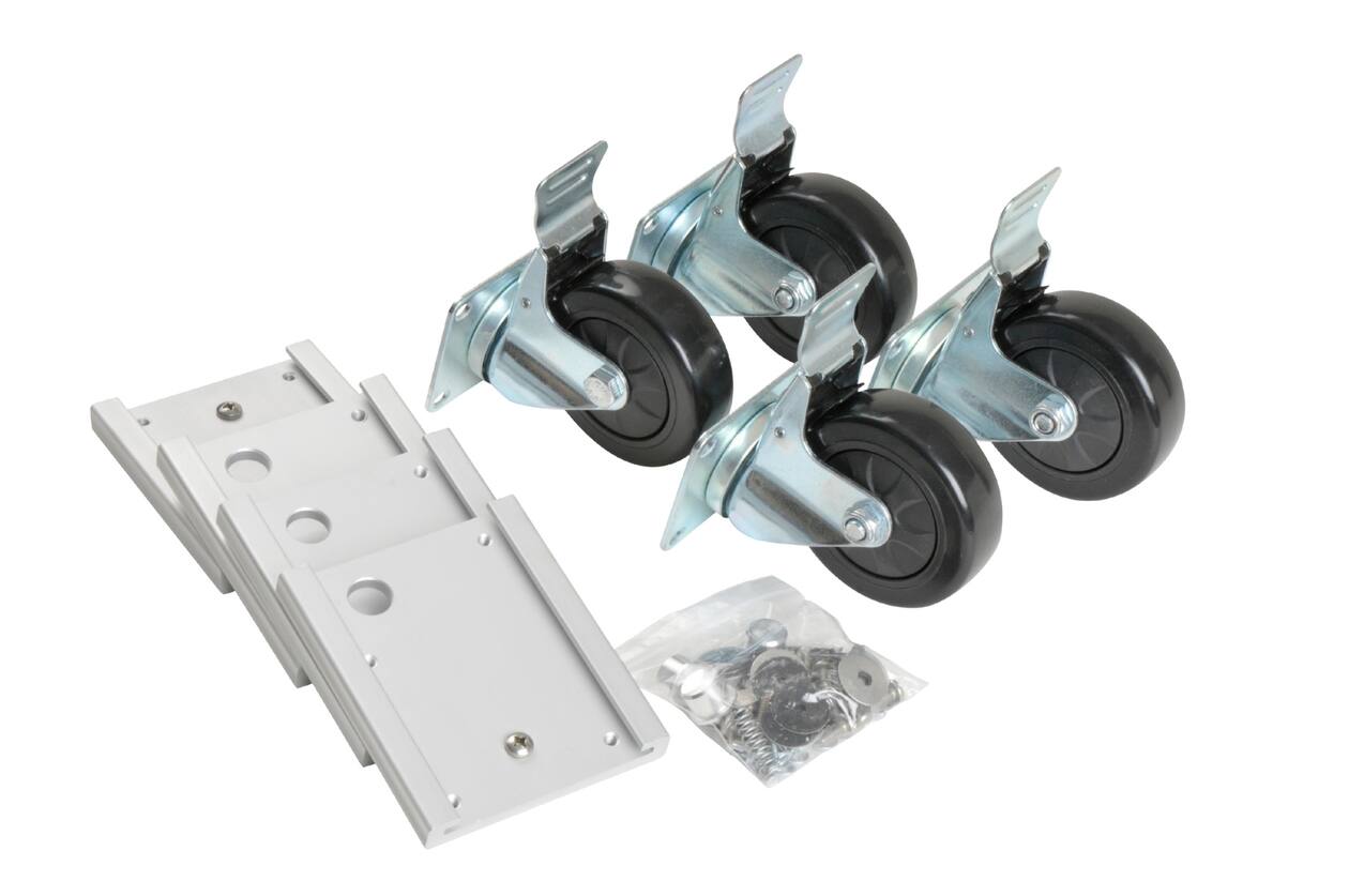 SKB - Accessoires - Zwenkwielplaat en Wielen Kit voor Mil-Standard