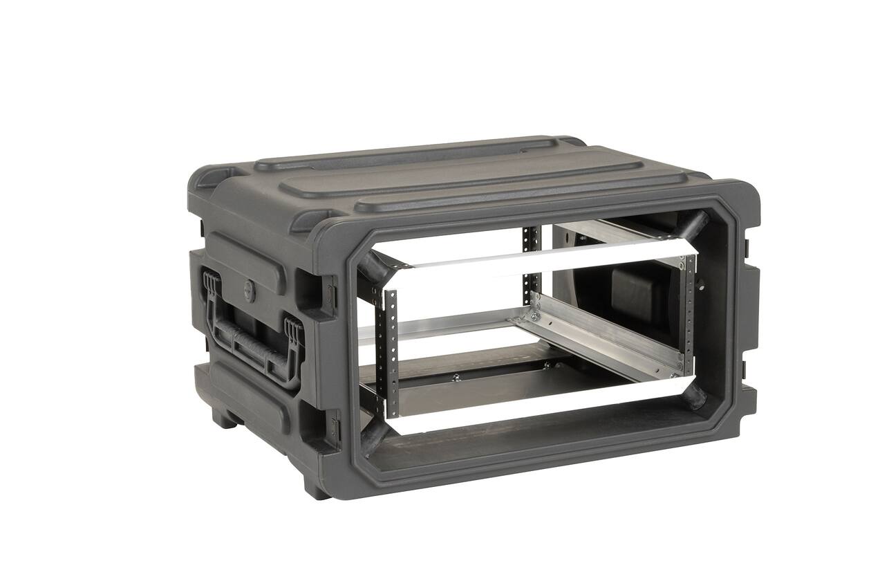 SKB - rSeries Shock Rack - 4U Rijdende Shock Rack - Zwart - 20-inch diep - met Wielen
