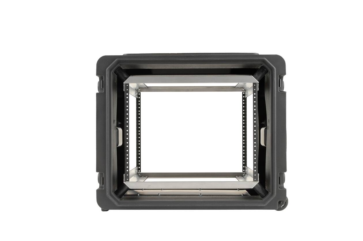 SKB - rSeries - 8U Rijdende Shock Rack - Zwart - 20-inch diep - met Wielen