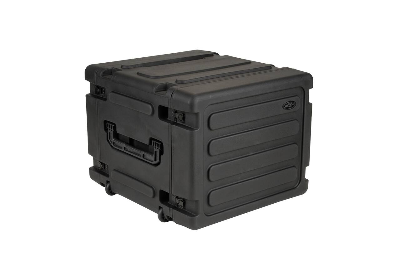 SKB - rSeries - 8U Rijdende Shock Rack - Zwart - 20-inch diep - met Wielen