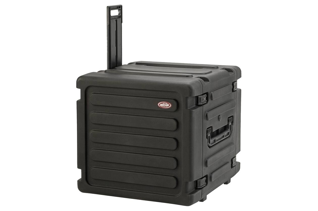 SKB - rSeries - 10U Rijdende Shock Rack - Zwart - 20-inch diep - met Wielen
